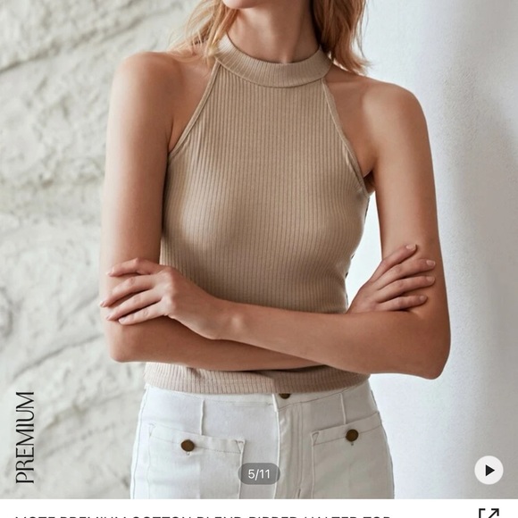 NWT Shein MOTIF Halter Tank - Picture 4 of 4